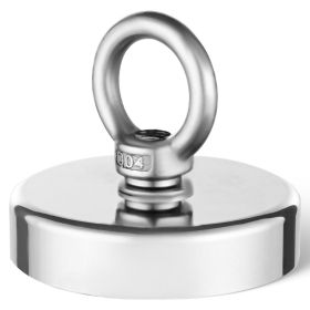 VEVOR Fishing Magnet, 700 LBS/318 Kg Pulling Force Super Strong Neodymium Fishing Magnet