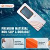 VEVOR Inflatable Floating Dock, 15x6.5FT Inflatable Dock Platform with 4*6FT Trampoline Mesh Pool