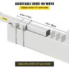 VEVOR Boat Trailer Guide-ons, 2 PCS Rustproof Steel Trailer Guide ons, Trailer Guides with Carpet-Padded Boards, Mounting Parts Included, for Ski Boat