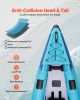 VEVOR Inflatable Kayak, 2-Person Inflatable Recreational Kayak 700LBS Capacity, Leak & Puncture-Resistant with Padded Seat, PVC Drop-Stitch Floor