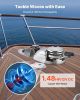 VEVOR Vertical Fishing Windlass, 12V DC 1100W, Windlass Anchor Systems Fit for 1/4-Inch Chain or 9/16 & 5/8 Inch Nylon Rope, Max Pull 700 lbs