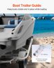 VEVOR Boat Trailer Guide, 2PCS Adjustable Short Bunk Guide-Ons, Hardened Steel Trailer Guide Poles with Soft Cushion, Heavy Duty Roller Guide Design