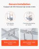 VEVOR Boat Trailer Guide, 48″ Adjustable Design Trailer Guide Poles, 2PCS High-Hardness Steel Trailer Guide-Ons, Trailer Guides with PVC Pipes