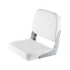 VEVOR Boat Seat, Low Backrest, Folding Fishing Boat Seat with Thickened Sponge Cushion & Waterproof PVC Leather, Aluminum Alloy Hinges