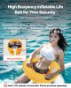 VEVOR Manual Inflatable Belt Pack for Adults, 105N Buoyancy, Over 80 Pounds and Up to 59 in Waist Adjustable